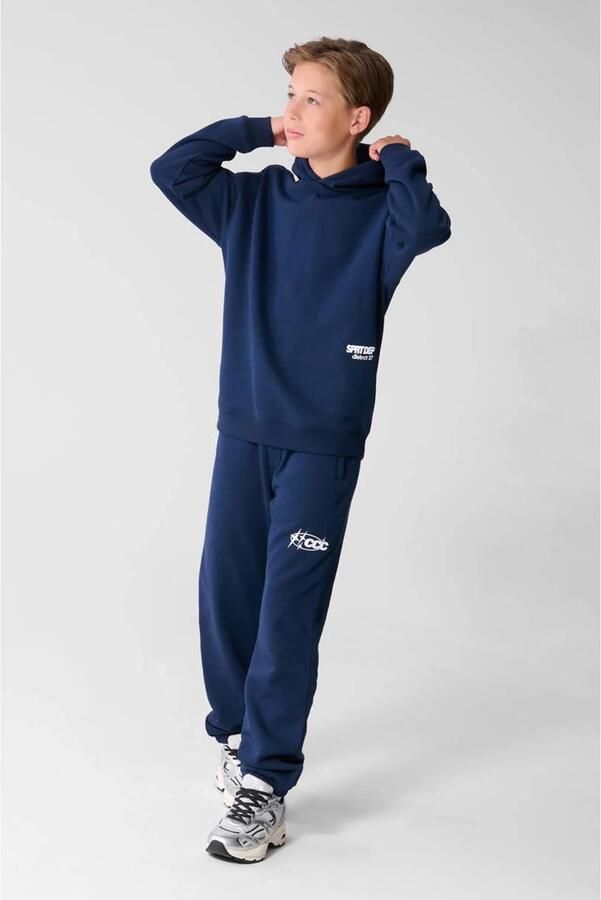 Shoeby joggingbroek met tekst donkerblauw - Foto 3