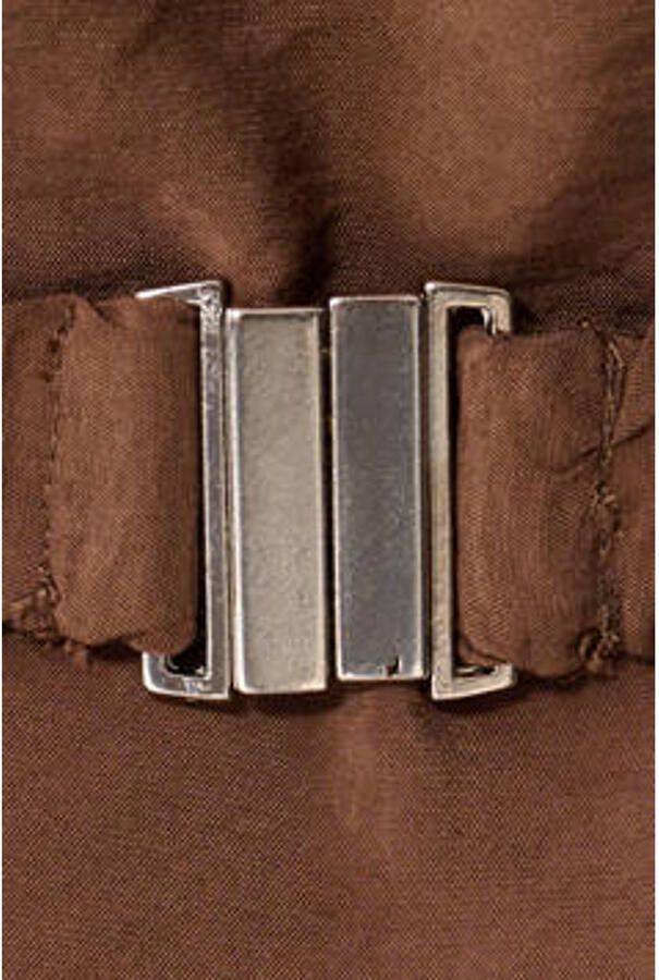 Shoeby jurk met col bruin - Foto 3