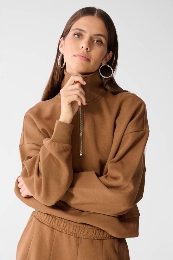 Shoeby katoenen sweater camel