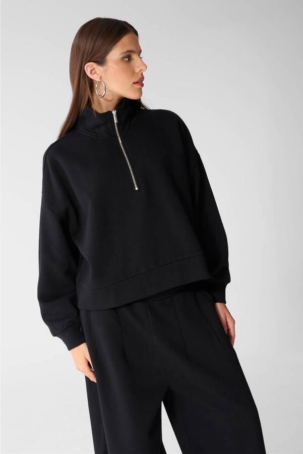 Shoeby katoenen sweater zwart