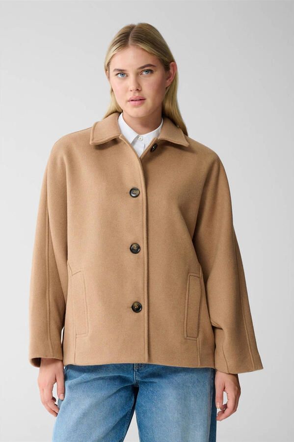 Shoeby korte mantel camel