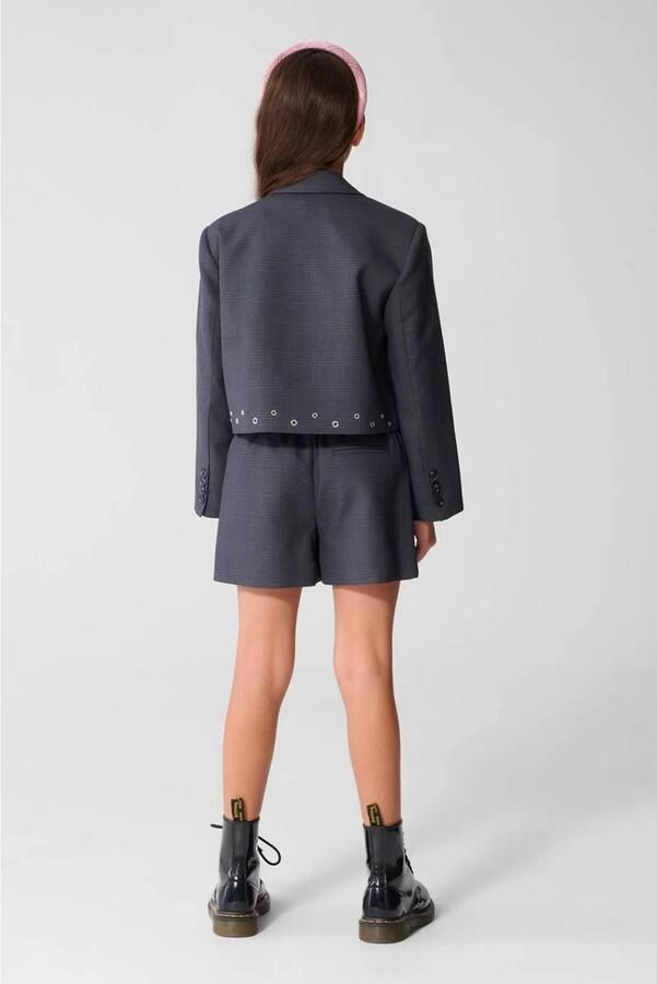 Shoeby korte skort met studs grijs Rok Meisjes Polyester Effen - Foto 2