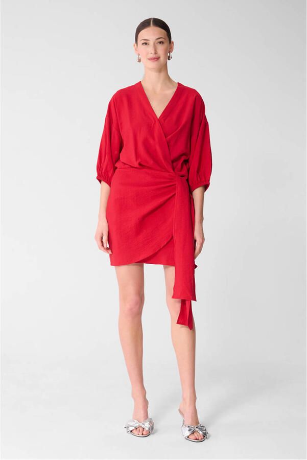 Shoeby korte zomerjurk rood