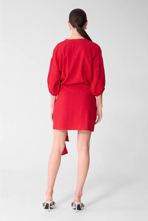 Shoeby korte zomerjurk rood - Foto 2