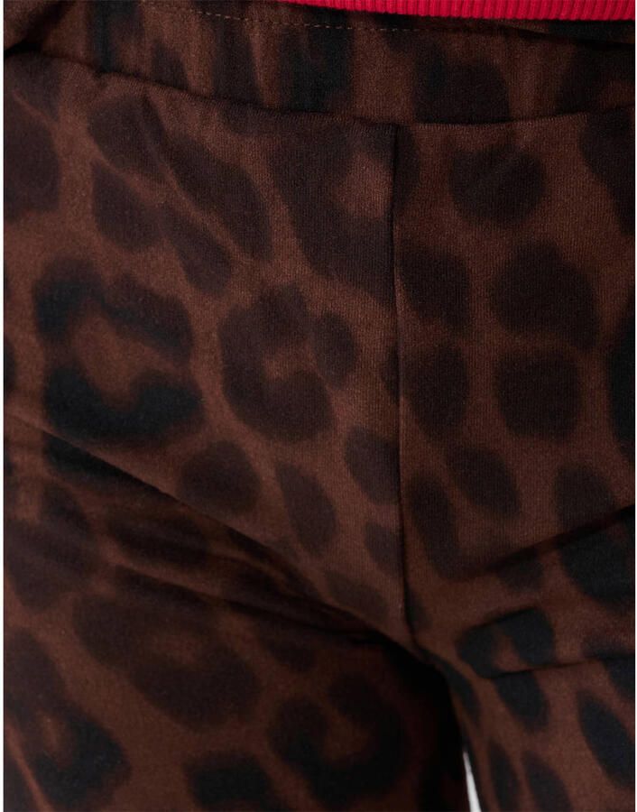 Shoeby legging met panterprint donkerbruin - Foto 2