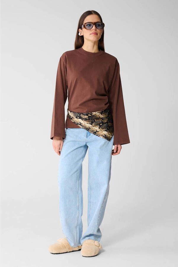 Shoeby longsleeve bruin - Foto 3