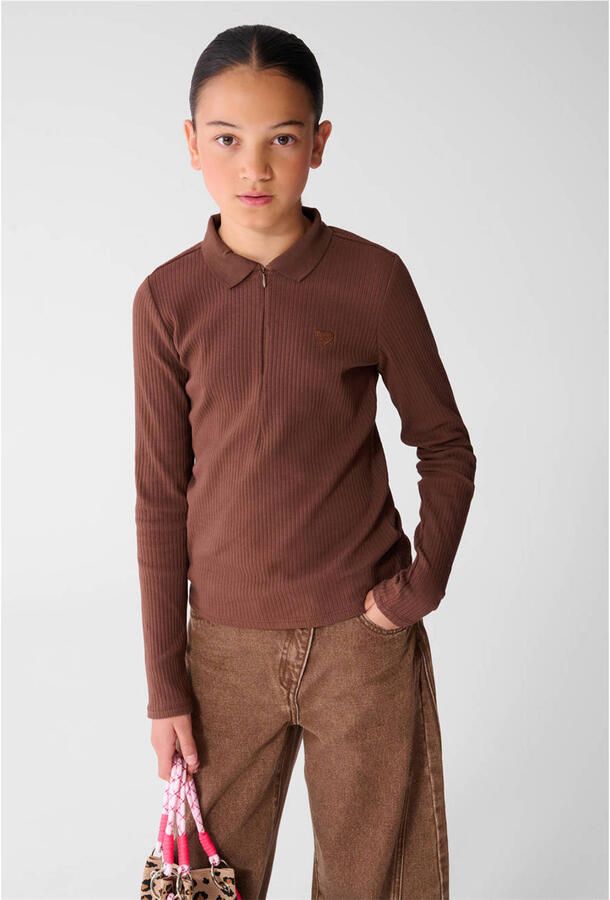 Shoeby longsleeve bruin