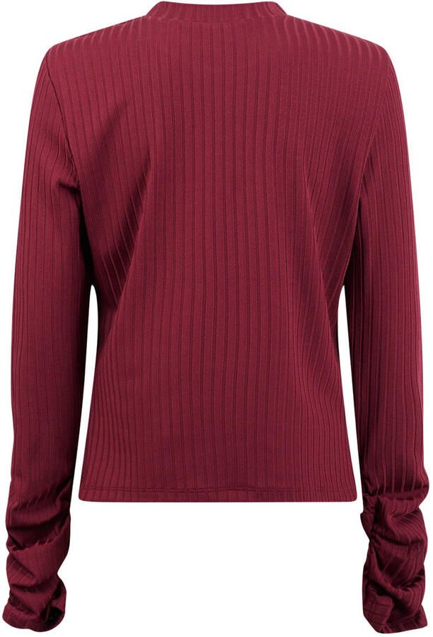 Shoeby longsleeve donkerrood - Foto 3
