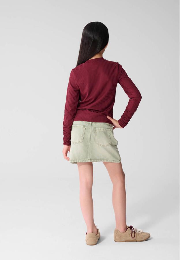Shoeby longsleeve donkerrood - Foto 2