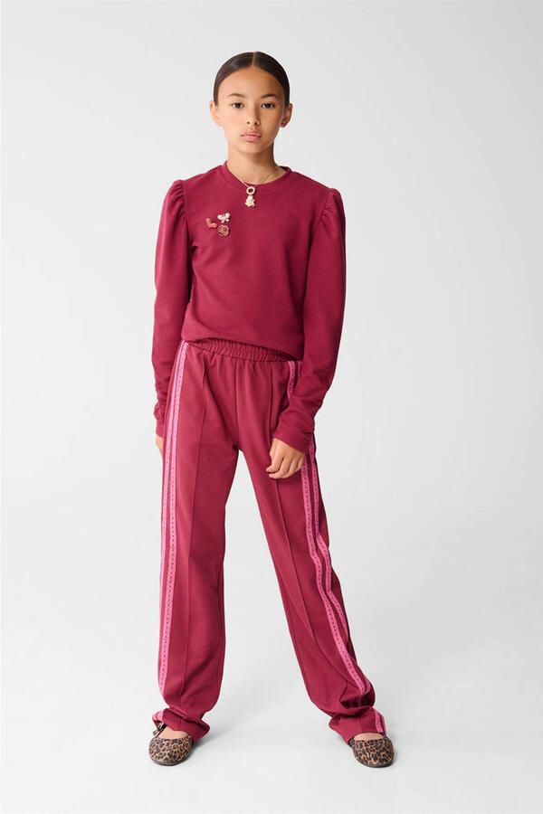 Shoeby longsleeve donkerrood rib gebreid - Foto 3