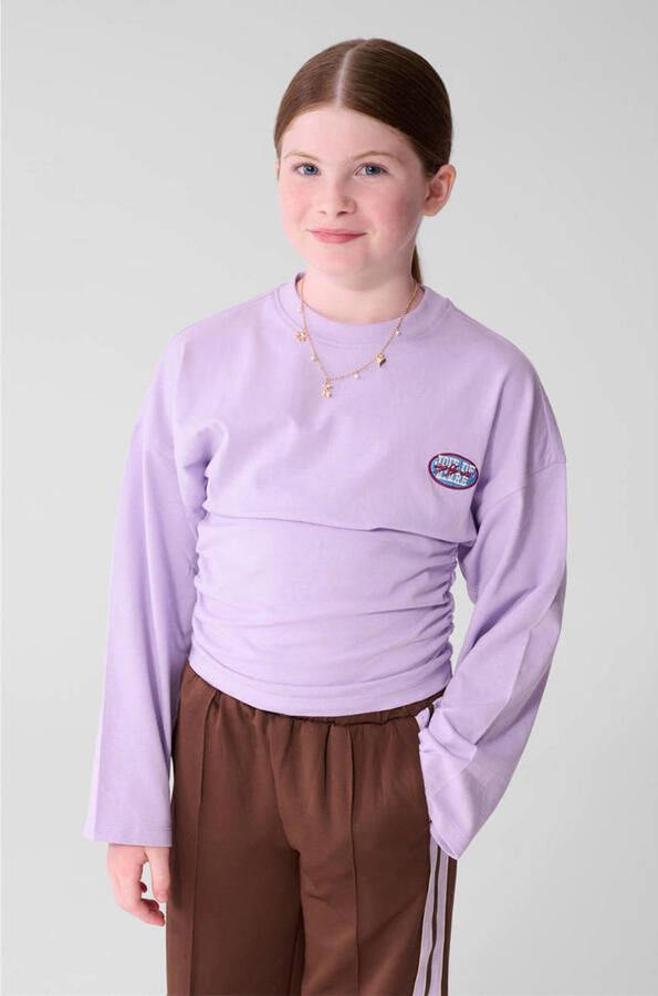 Shoeby longsleeve met patches paars