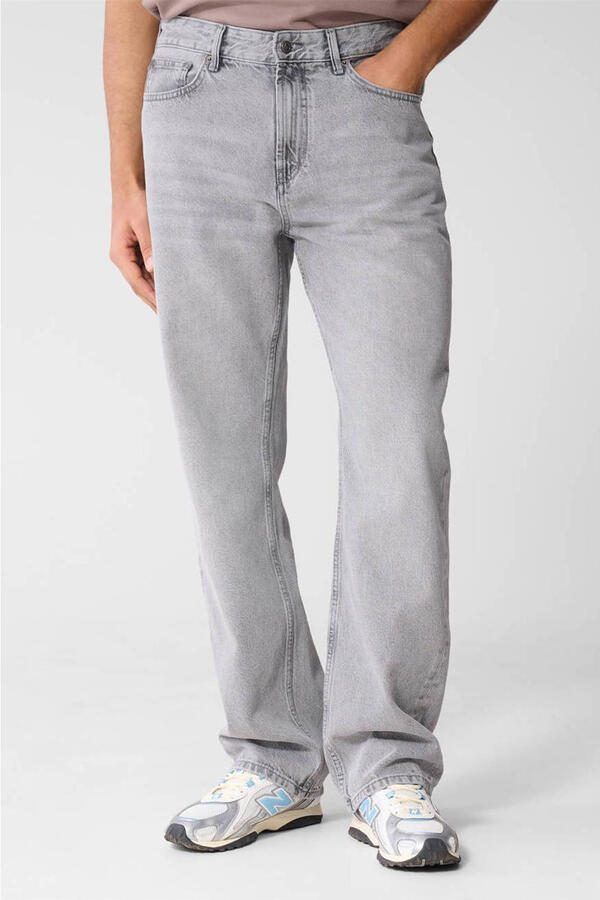 Shoeby loose fit jeans L32 lichtgrijs