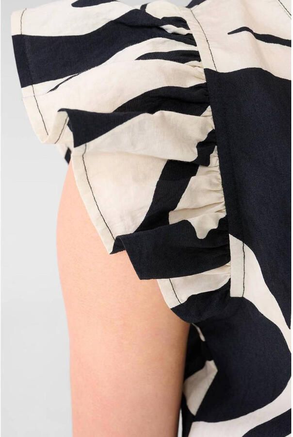 Shoeby maxi jurk met print zwart - Foto 2