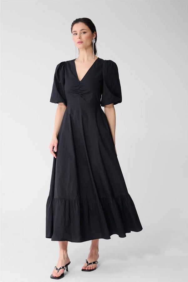 Shoeby midi jurk zwart