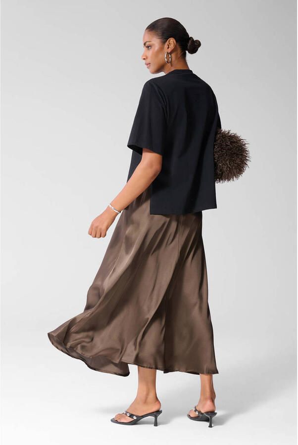 Shoeby midi rok bruin - Foto 2