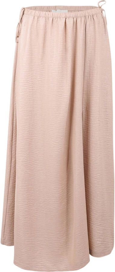 Shoeby midi rok met glitter beige - Foto 3