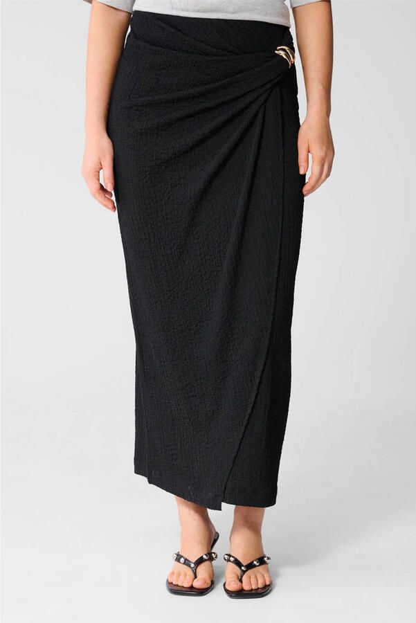 Shoeby midi rok zwart