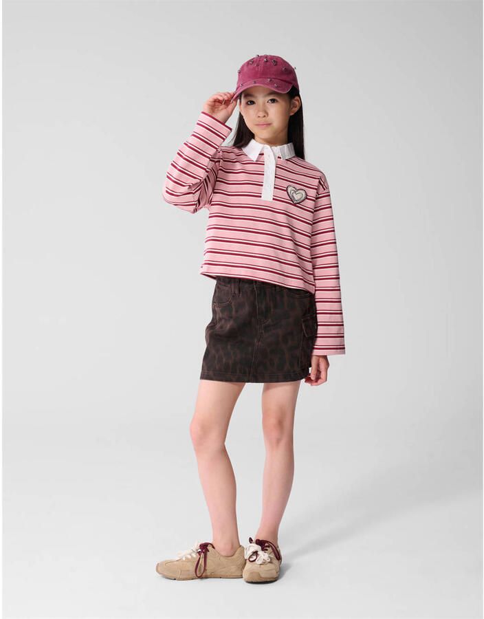Shoeby mini rok met panterprint bruin