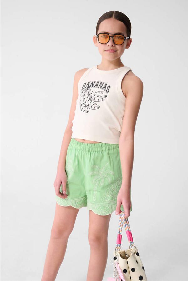 Shoeby mouwloze top ecru