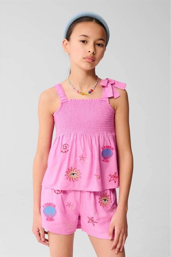 Shoeby mouwloze top roze - Foto 1