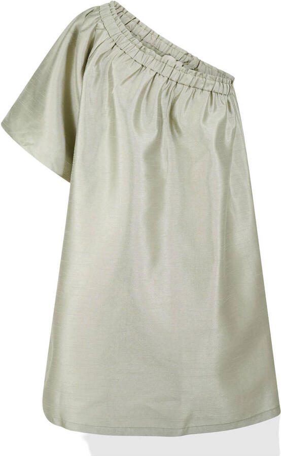 Shoeby one shoulder jurk lichtgroen - Foto 2
