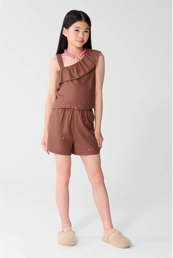 Shoeby one shoulder top bruin