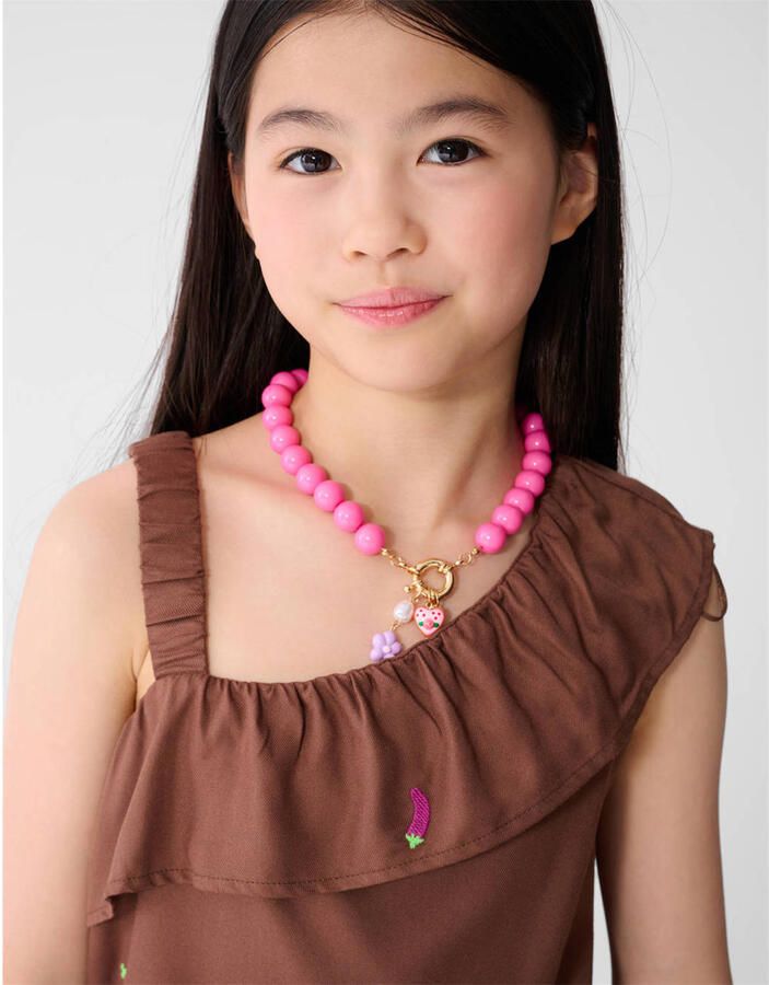 Shoeby one shoulder top bruin - Foto 2