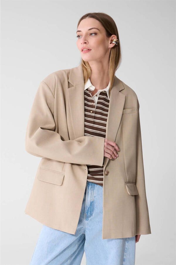 Shoeby oversized blazer beige
