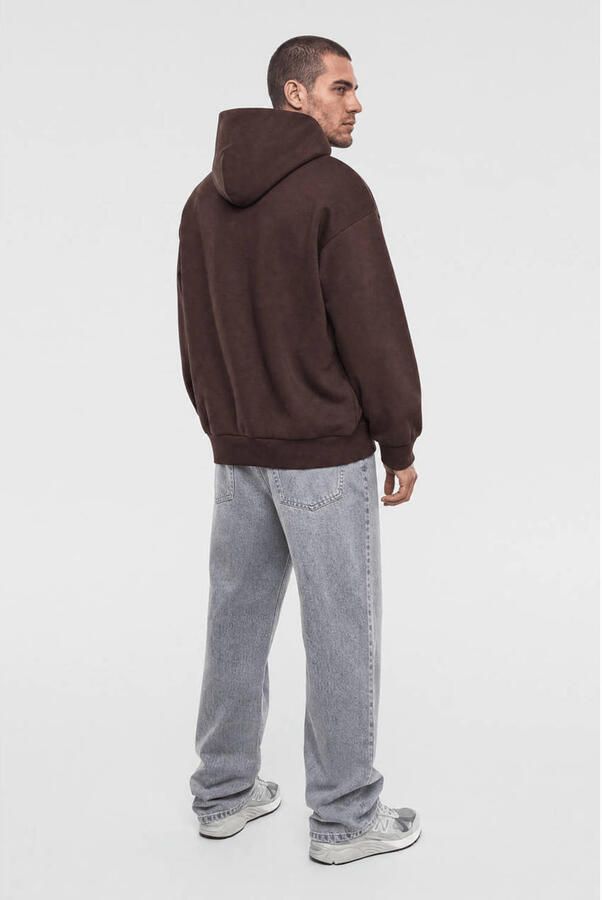 Shoeby oversized hoodie donkerbruin - Foto 3