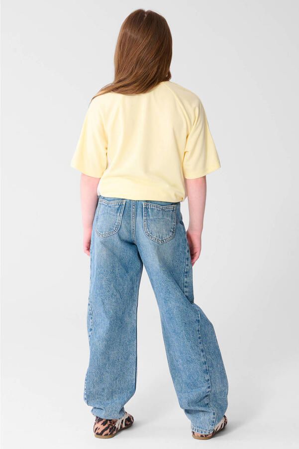 Shoeby oversized T-shirt met print lichtgeel - Foto 2