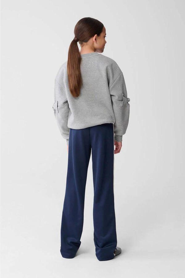 Shoeby pantalon met hartjes donkerblauw - Foto 3