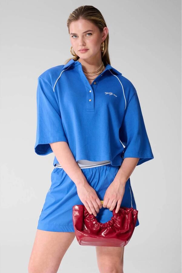 Shoeby polo met logo blauw
