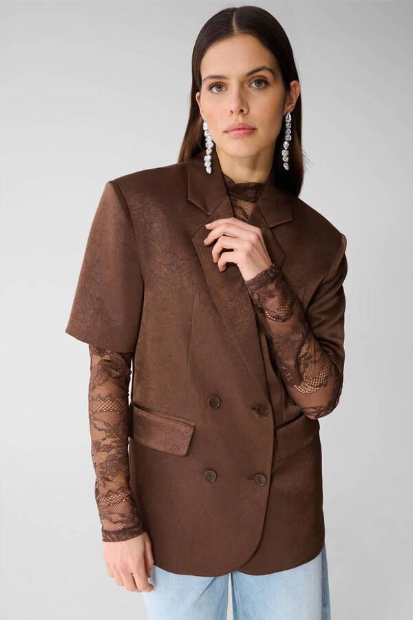 Shoeby regular blazer bruin