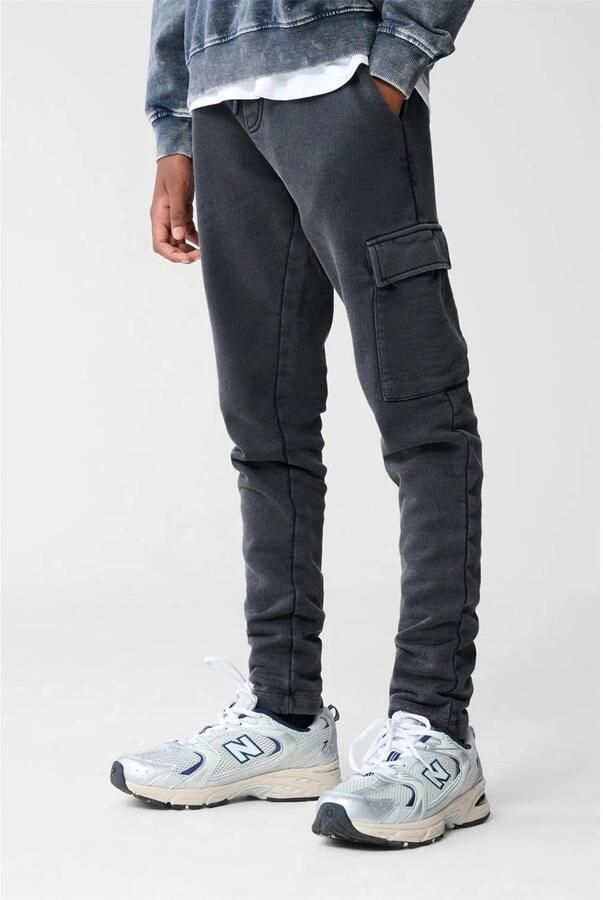 Shoeby regular cargo broek antraciet - Foto 1