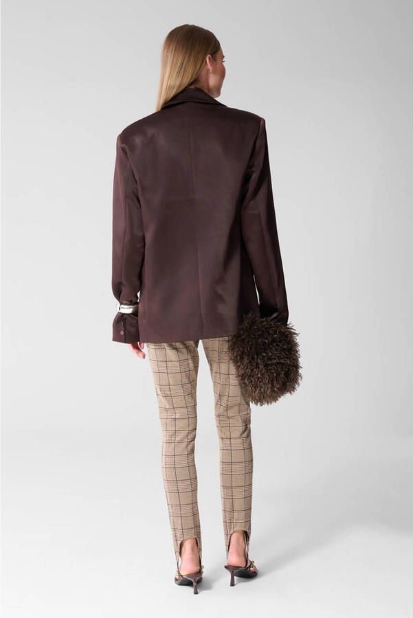 Shoeby regular fit blazer bruin - Foto 3