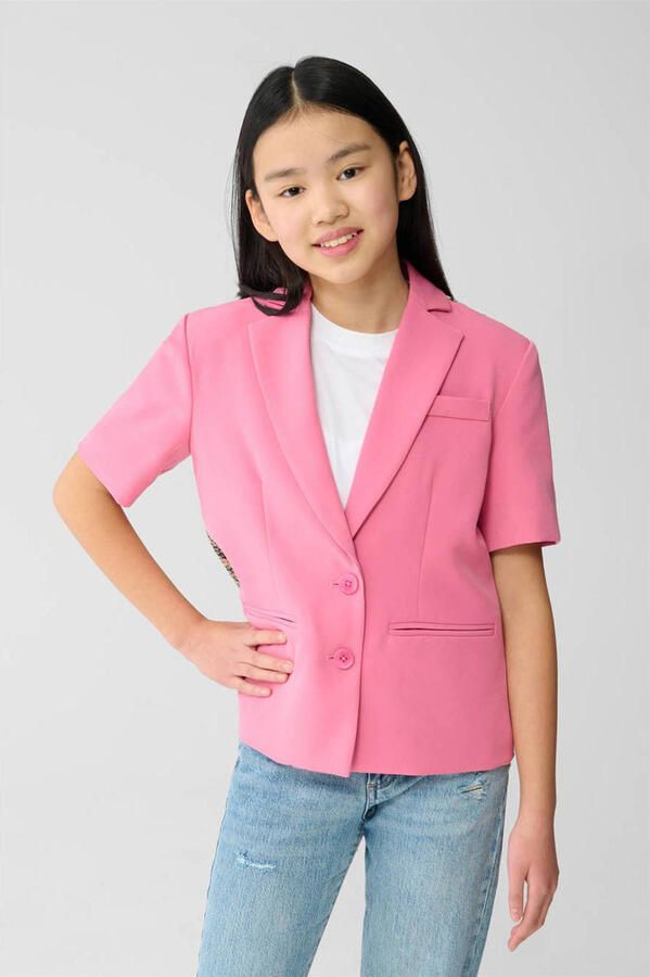 Shoeby regular fit blazer met panterprint multi