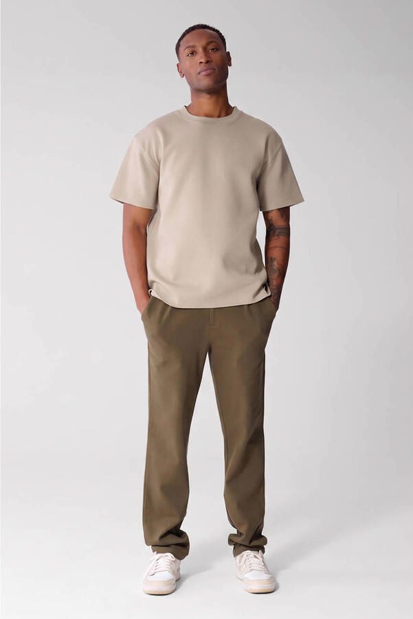 Shoeby regular fit casual broek donkergroen - Foto 2
