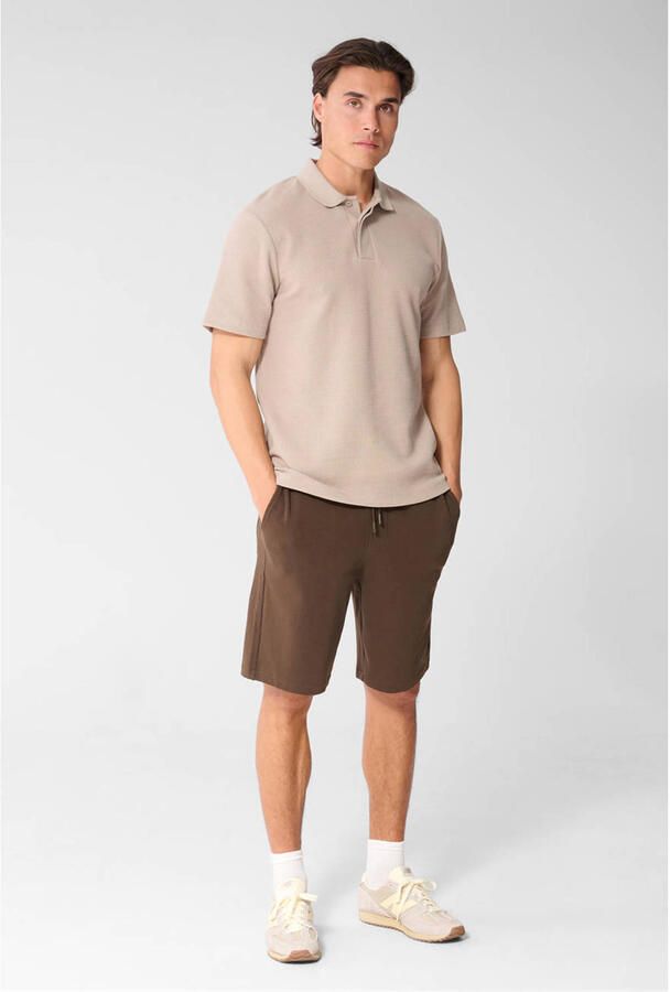 Shoeby regular fit polo lichtbruin - Foto 2