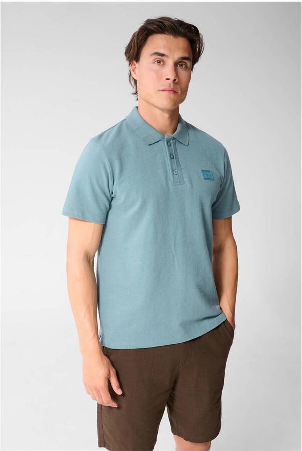 Shoeby regular fit polo met logo donkergroen