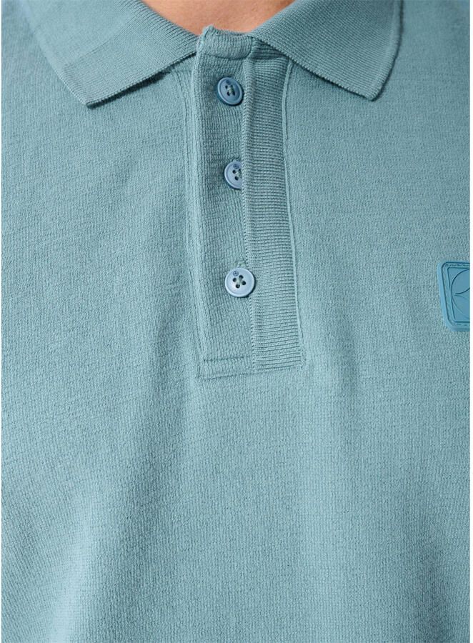 Shoeby regular fit polo met logo donkergroen - Foto 3