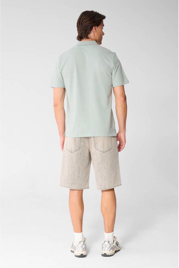 Shoeby regular fit polo met logo lichtgroen - Foto 3