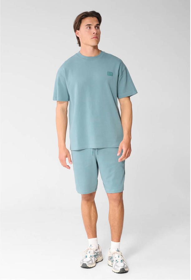 Shoeby regular fit sweatshort donkergroen - Foto 2