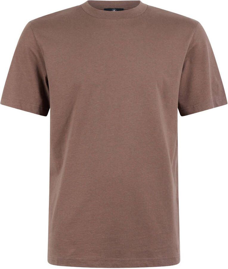 Shoeby regular fit T-shirt donkerbruin
