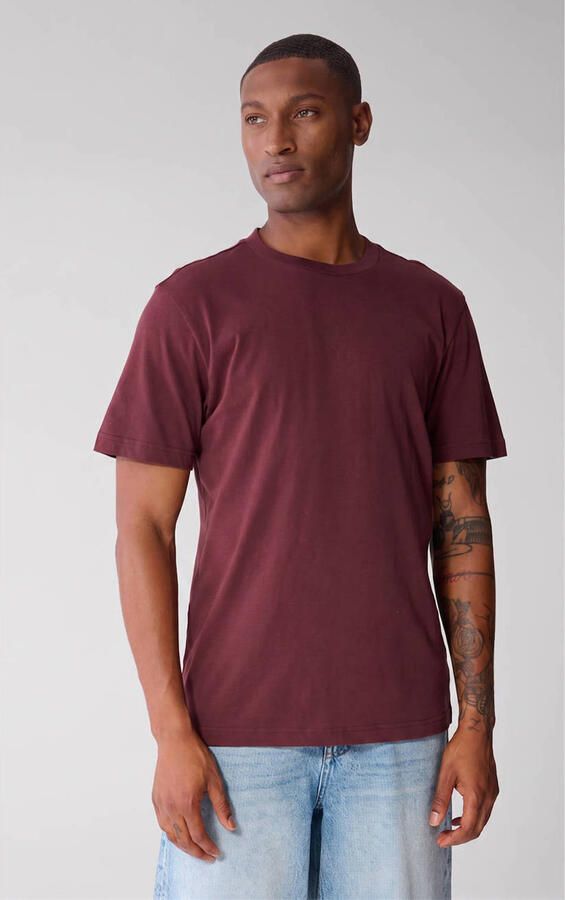 Shoeby regular fit T-shirt donkerrood