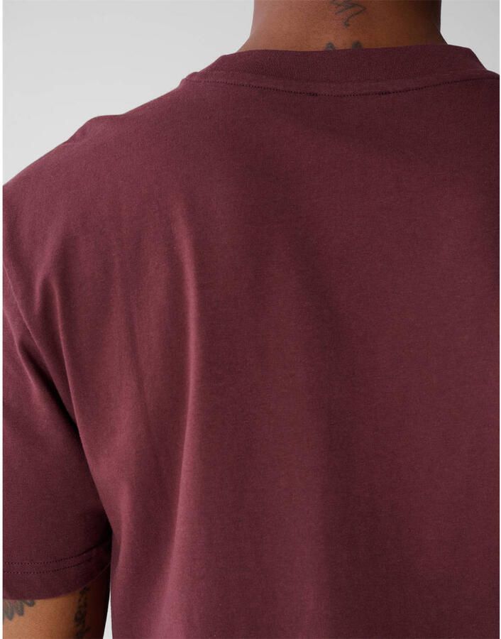 Shoeby regular fit T-shirt donkerrood - Foto 2