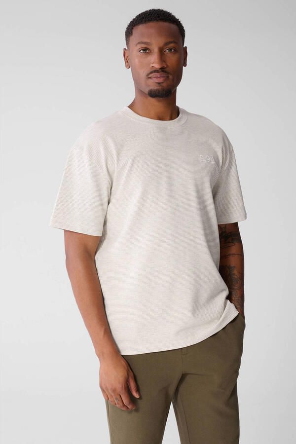 Shoeby regular fit T-shirt lichtgrijs