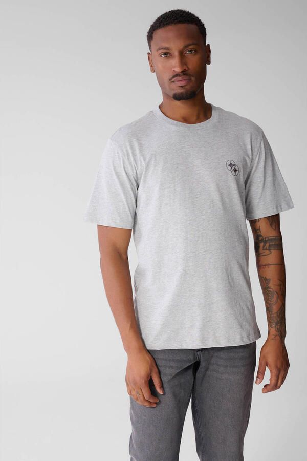 Shoeby regular fit T-shirt lichtgrijs
