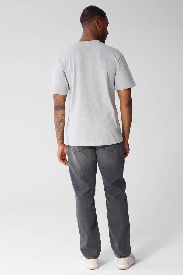 Shoeby regular fit T-shirt lichtgrijs - Foto 3
