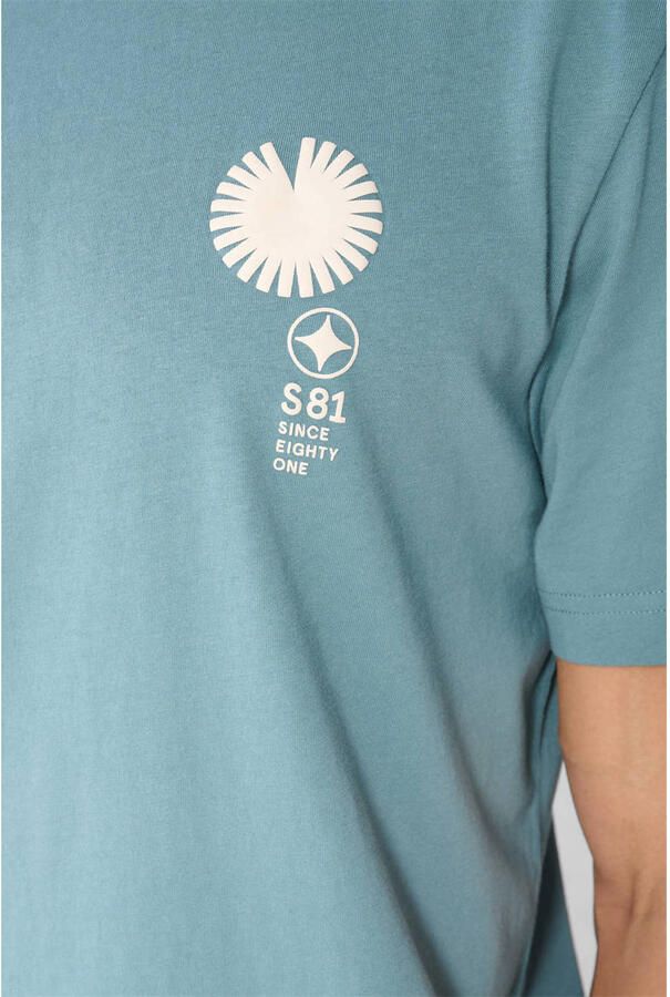 Shoeby regular fit t-shirt met logo donkergroen - Foto 3