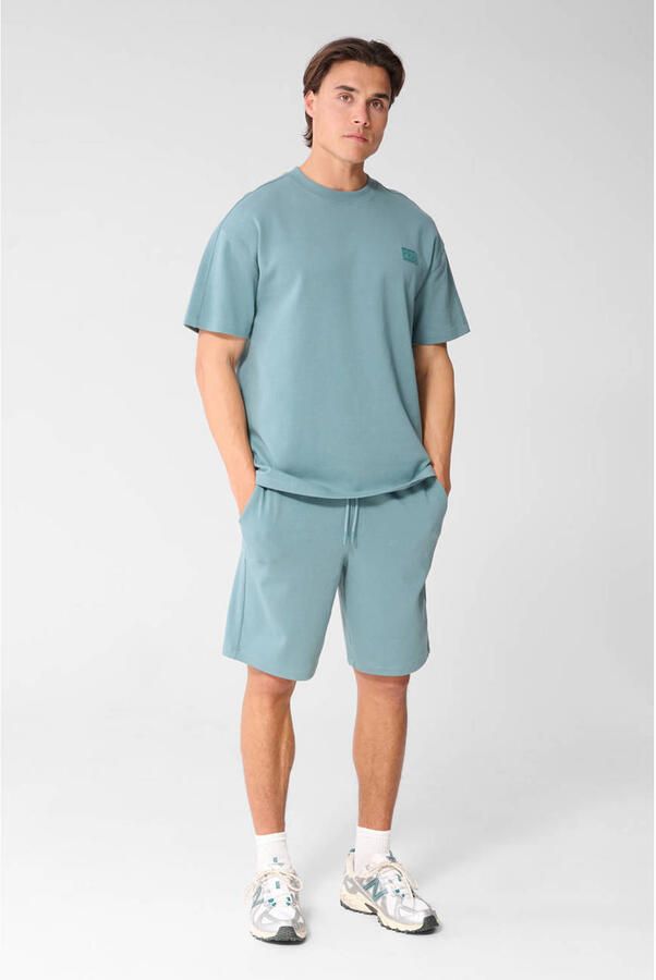 Shoeby regular fit T-shirt met logo donkergroen - Foto 3